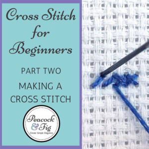 cross stitch for beginners making stitch