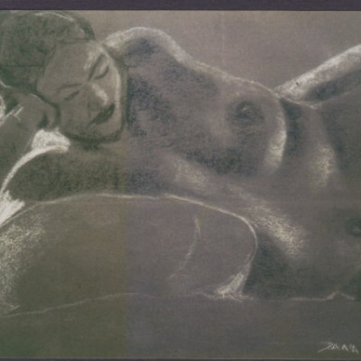 Life Drawing 1 chalk charcoal 1998 gallery © Dana Batho