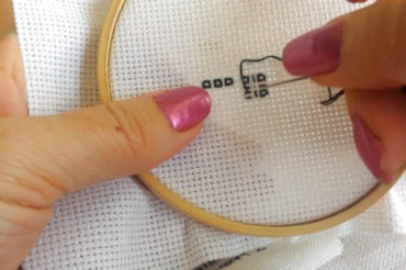 Embroidery stitches: blackwork
