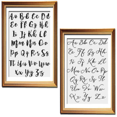 Vintage Sass cross stitch alphabet bundle