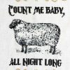 Count me baby sheep cross stitch pattern