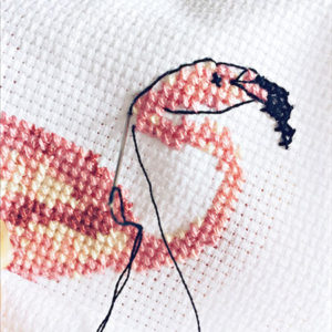 Be the flamingo cross stitch pattern