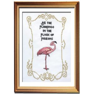Be the flamingo cross stitch pattern