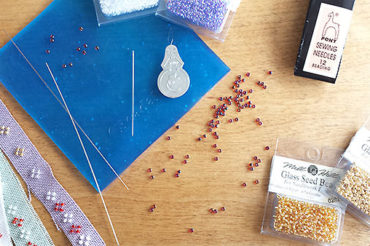Beading embroidery and cross stitch: how to add bling to your projects