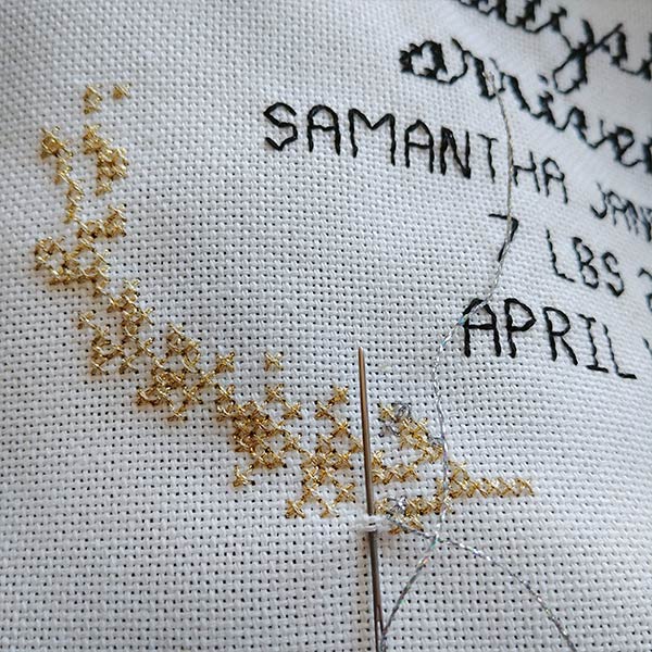 Her Ladyship baby girl cross stitch pattern