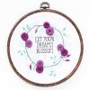 Let Your Dreams Blossom hand embroidery pattern