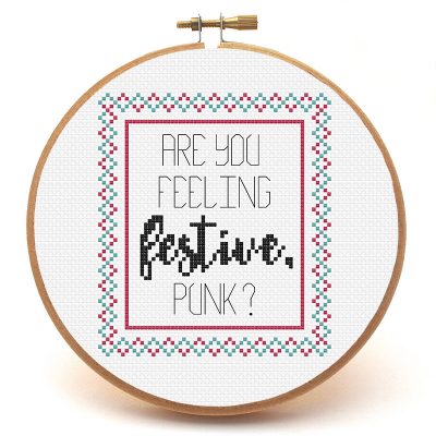 Are You Feeling Festive cross stitch pattern