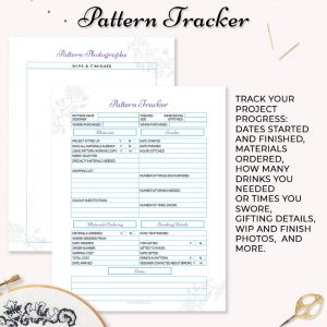cross stitch embroidery tracker printable