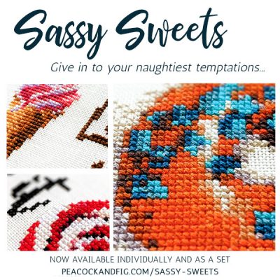Sassy Sweets SAL cross stitch pattern set