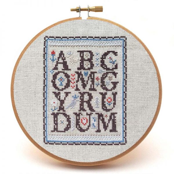 ABC OMG cross stitch pattern