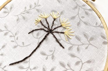 Create your own dandelion hand embroidery project