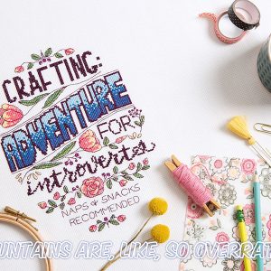 Adventure for Introverts cross stitch pattern