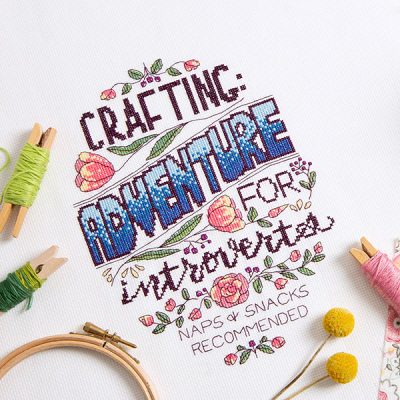 Adventure for Introverts Cross Stitch Pattern
