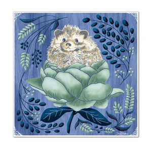 12x12 Woodland Hedgehog art print