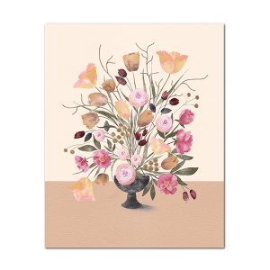 Tulips & Peonies art print