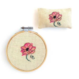 Fleur Papillon pincushion shop cute cross stitch pattern