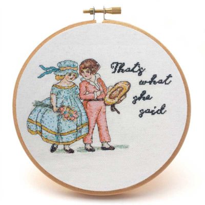 That's What She Said vintage cross stitch pattern