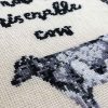Miserable Cow funny cross stitch pattern