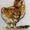 Sexy Chick retro cross stitch pattern